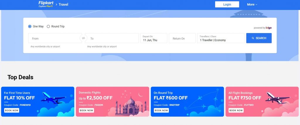 Flipkart launches flight bookings for both domestic and international ...