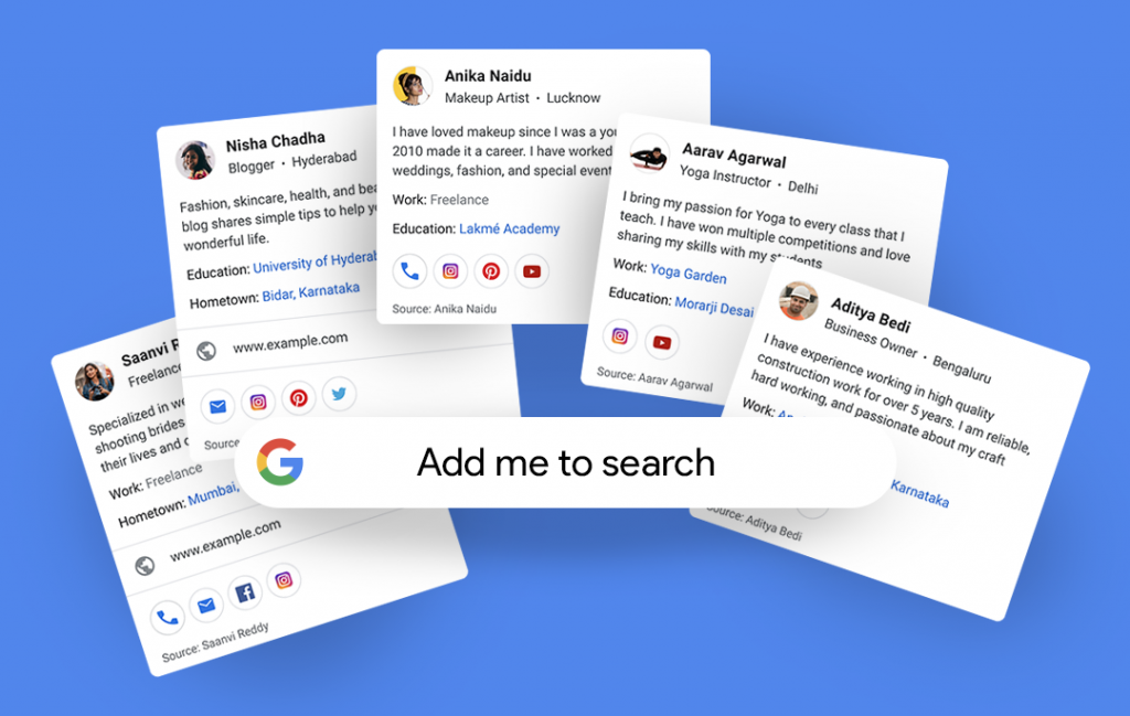 Google's 'add me to search' launches in India Add Me To Search Google India's Feature