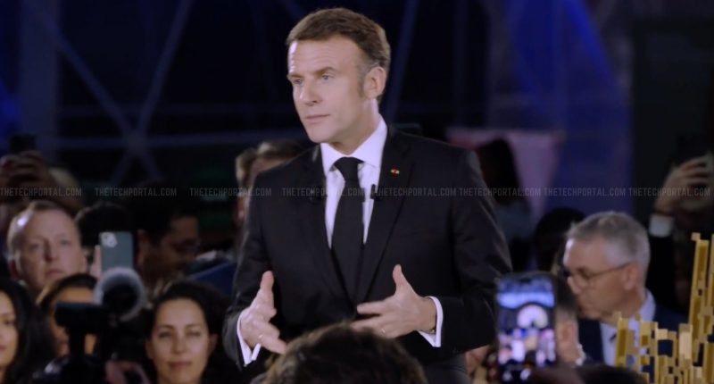 France President Emmanuel Macron at AI Action Summit 2025