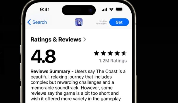 Apple AI based app review summaries