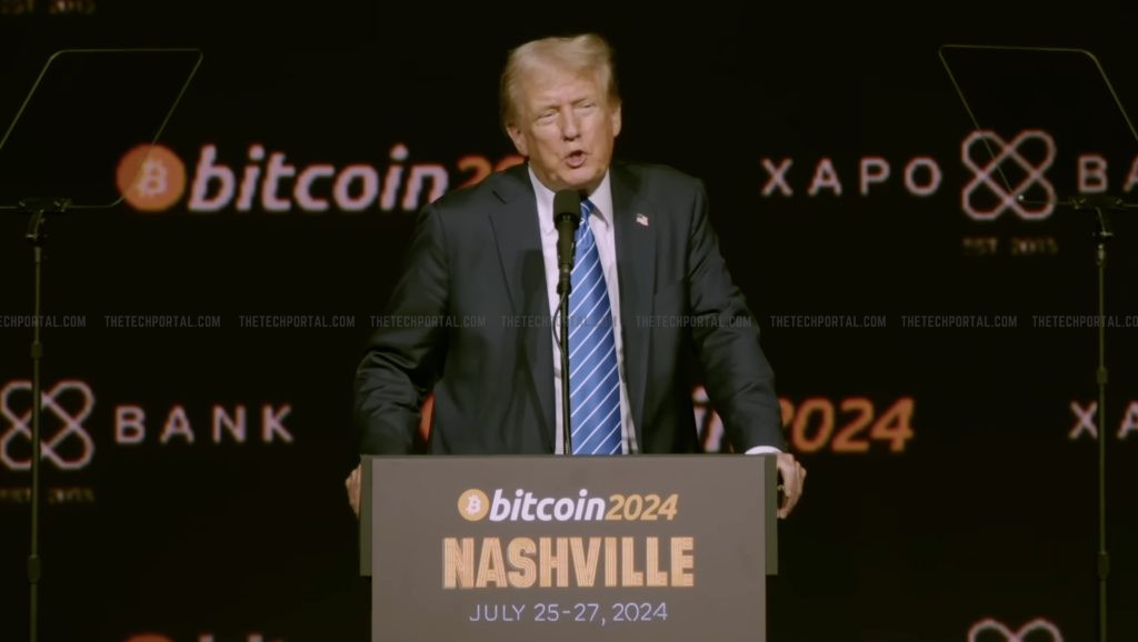 Donald Trump at bitcoin24 summit