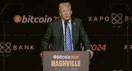 Donald Trump at bitcoin24 summit