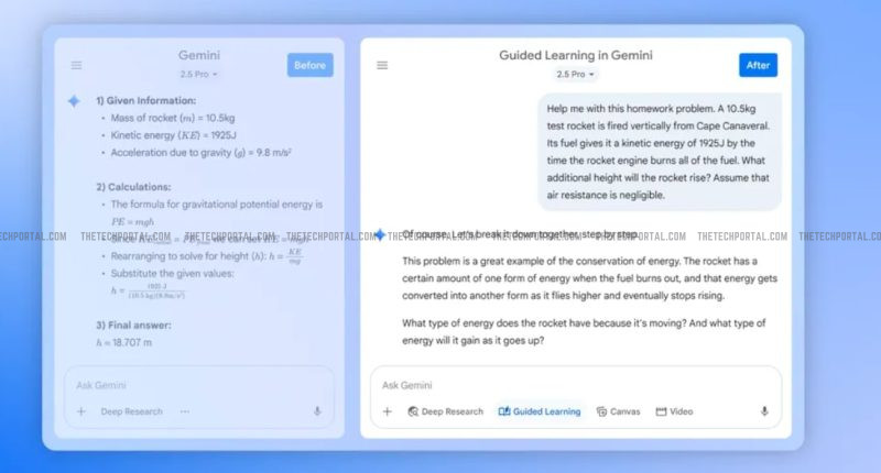 google guided learning gemini tool