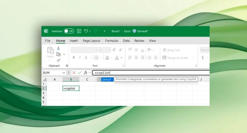 microsoft copilot AI excel