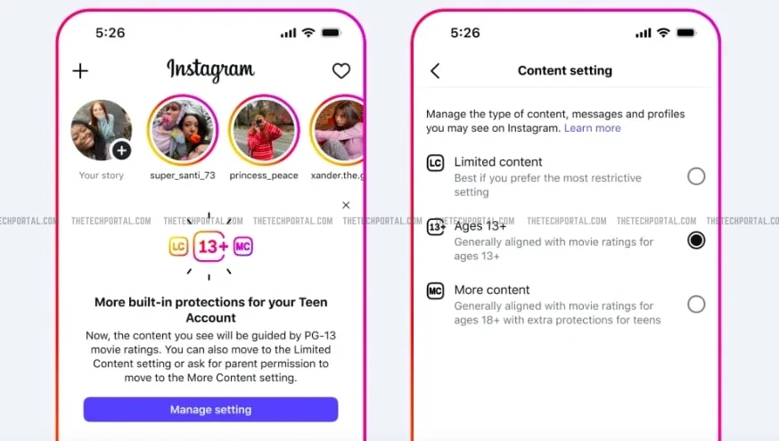 instagram teen account restrictions