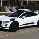 A Waymo Jaguar self driving car in San Francisco